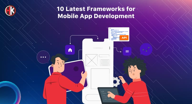 Two developers coding and use the framework to build web and mobile application 