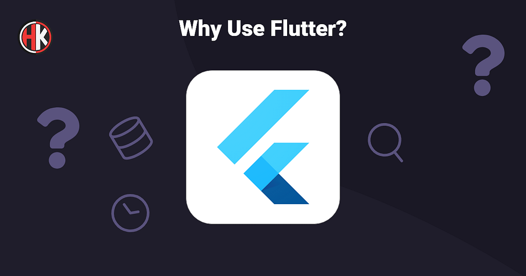 Flutter Icon With Blue background