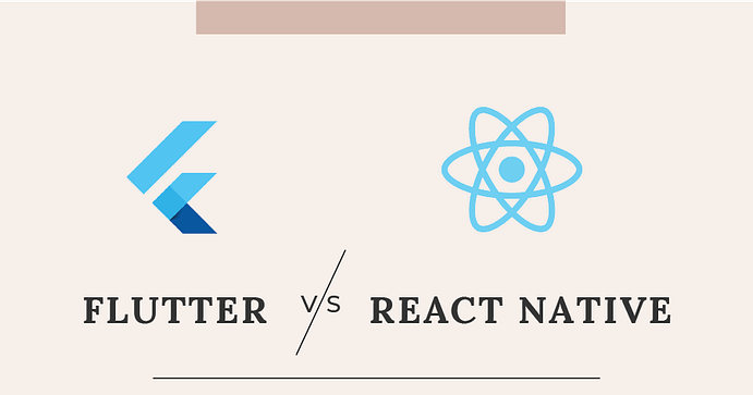 Flutter Vs React Native With their logo